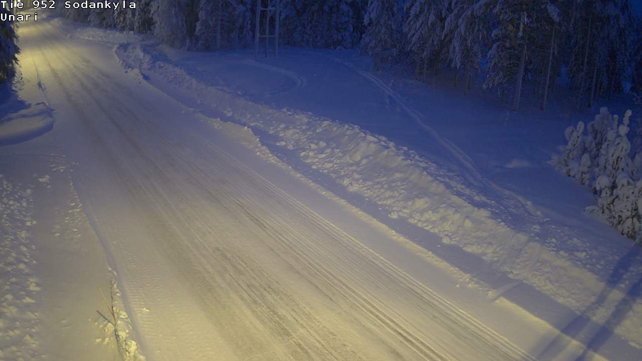 Weather Camera Image Road 952 Sodankylä, Unari, Sodankylä, Lappi