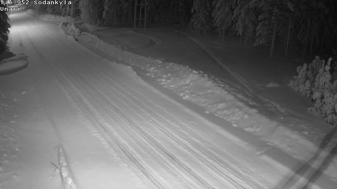 Weather Camera Image Väg 952 Sodankylä, Unari, Sodankylä, Lappi