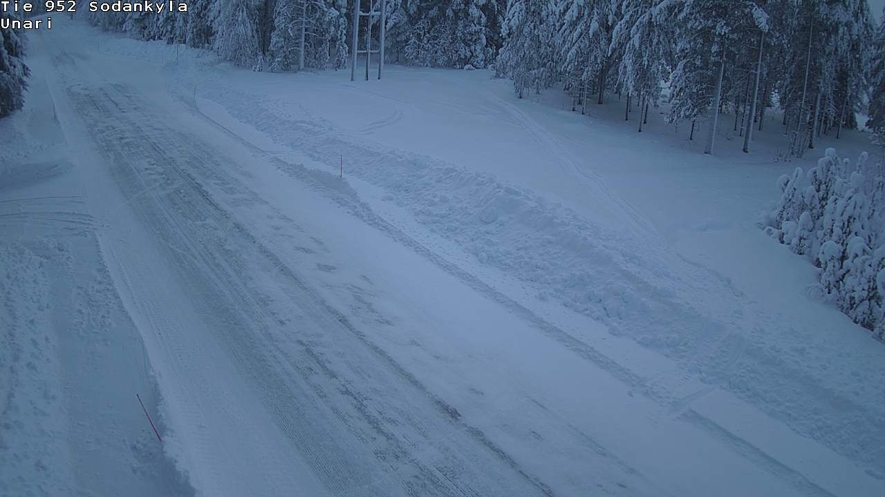 Weather Camera Image Road 952 Sodankylä, Unari, Sodankylä, Lappi