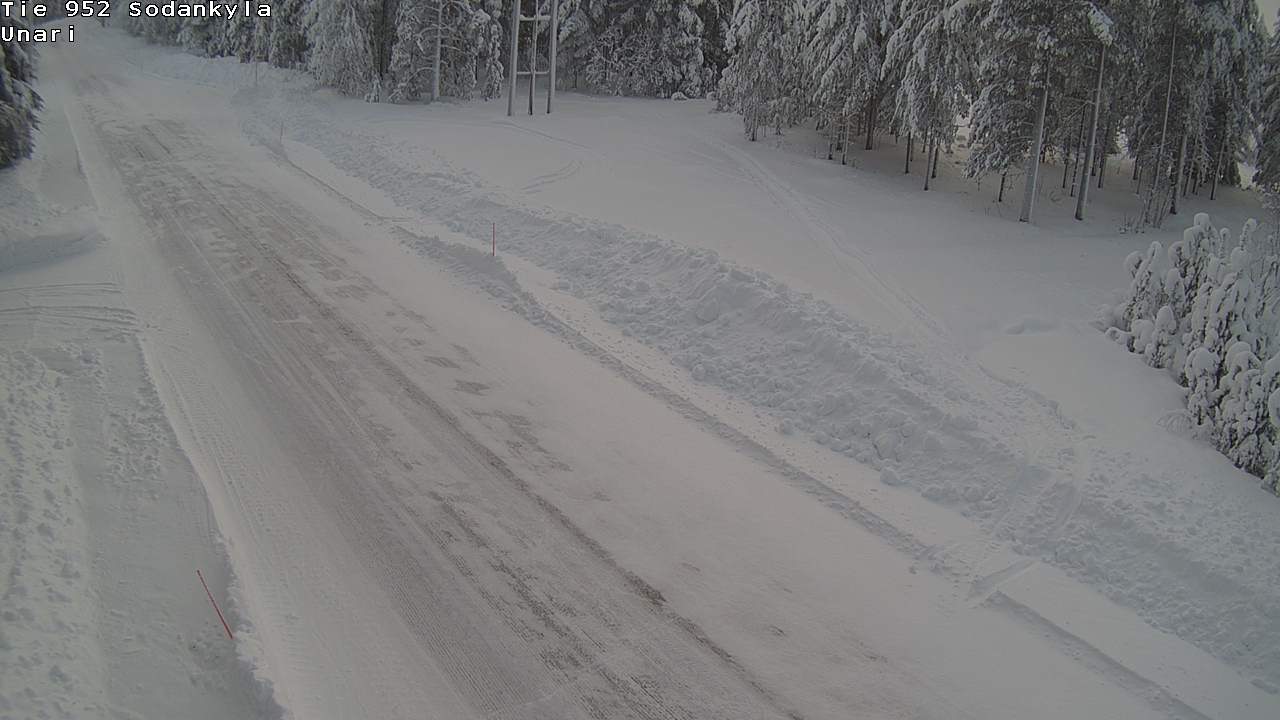 Weather Camera Image Road 952 Sodankylä, Unari, Sodankylä, Lappi
