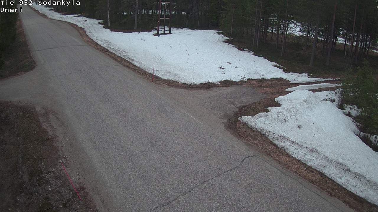 Weather Camera Image Road 952 Sodankylä, Unari, Sodankylä, Lappi