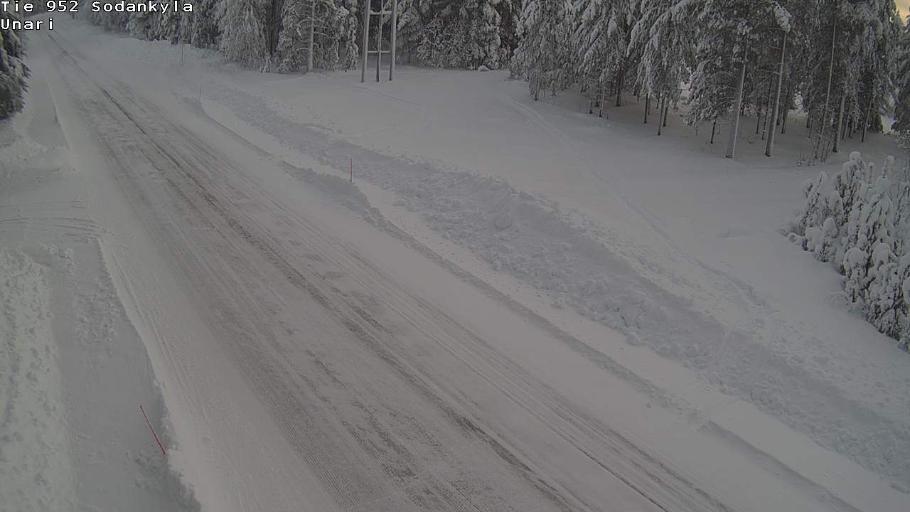 Weather Camera Image Road 952 Sodankylä, Unari, Sodankylä, Lappi