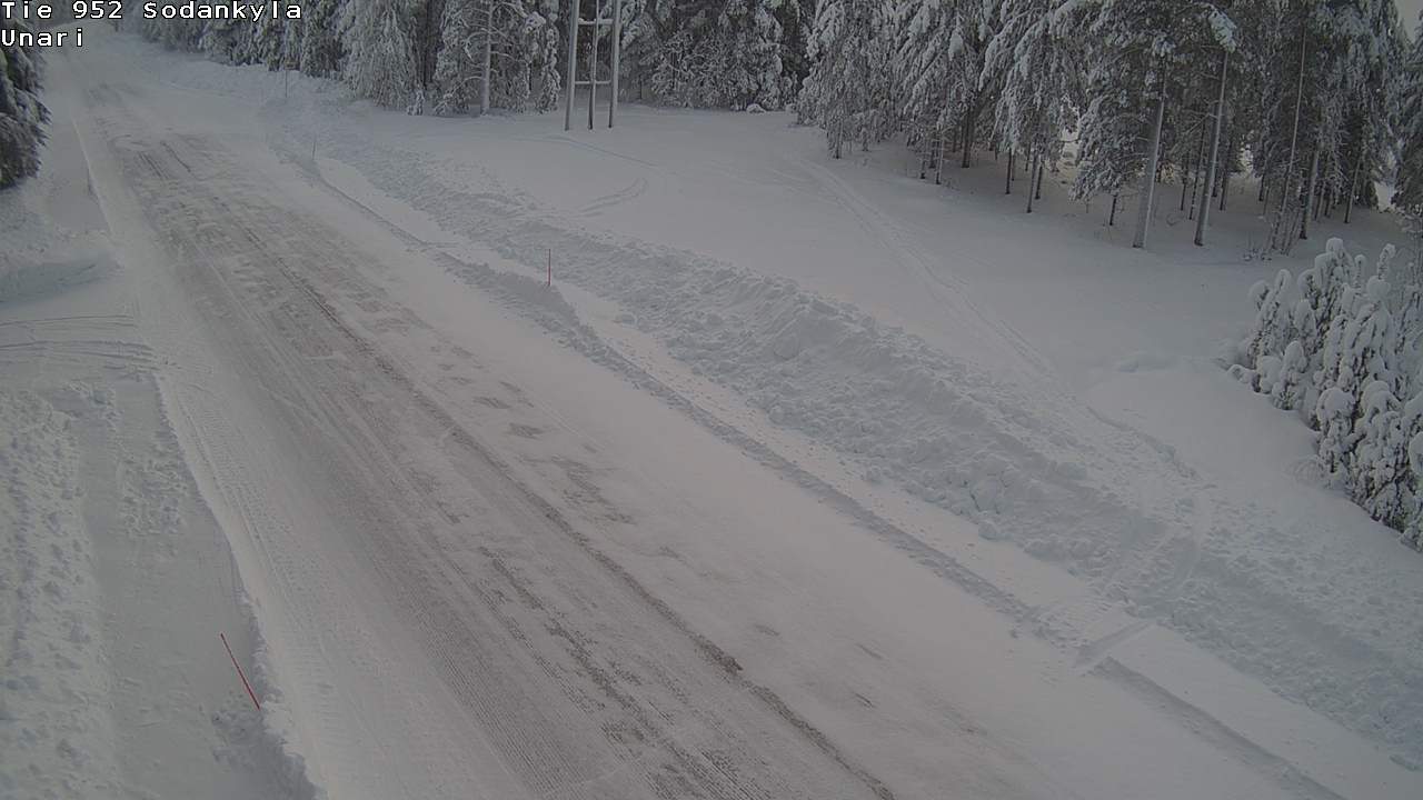 Weather Camera Image Road 952 Sodankylä, Unari, Sodankylä, Lappi