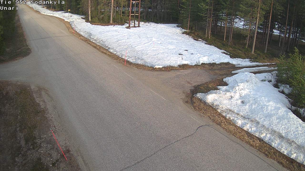 Weather Camera Image Väg 952 Sodankylä, Unari, Sodankylä, Lappi