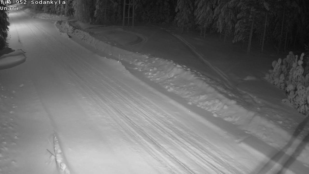 Weather Camera Image Väg 952 Sodankylä, Unari, Sodankylä, Lappi