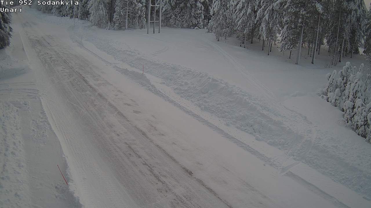 Weather Camera Image Road 952 Sodankylä, Unari, Sodankylä, Lappi