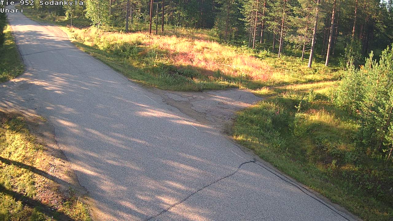 Weather Camera Image Väg 952 Sodankylä, Unari, Sodankylä, Lappi