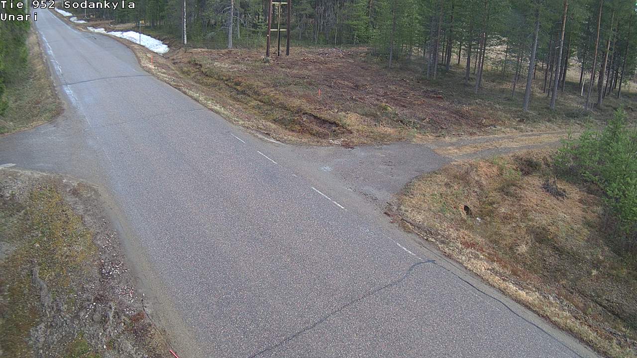 Weather Camera Image Väg 952 Sodankylä, Unari, Sodankylä, Lappi