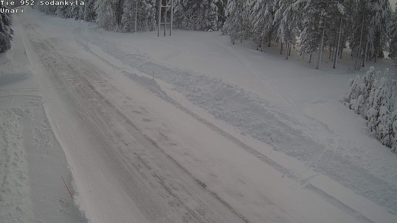 Weather Camera Image Road 952 Sodankylä, Unari, Sodankylä, Lappi