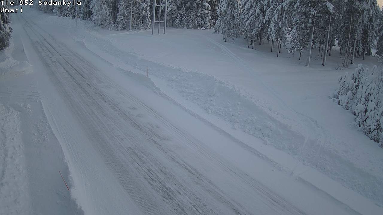 Weather Camera Image Road 952 Sodankylä, Unari, Sodankylä, Lappi