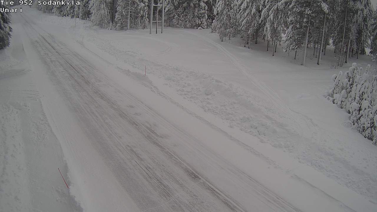 Weather Camera Image Road 952 Sodankylä, Unari, Sodankylä, Lappi