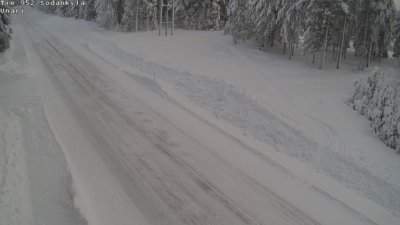 Weather Camera Image Road 952 Sodankylä, Unari, Sodankylä, Lappi