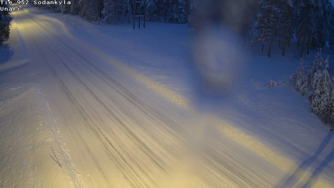 Weather Camera Image Väg 952 Sodankylä, Unari, Sodankylä, Lappi