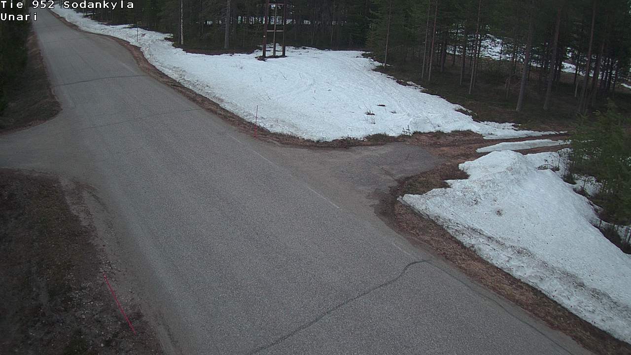Weather Camera Image Road 952 Sodankylä, Unari, Sodankylä, Lappi