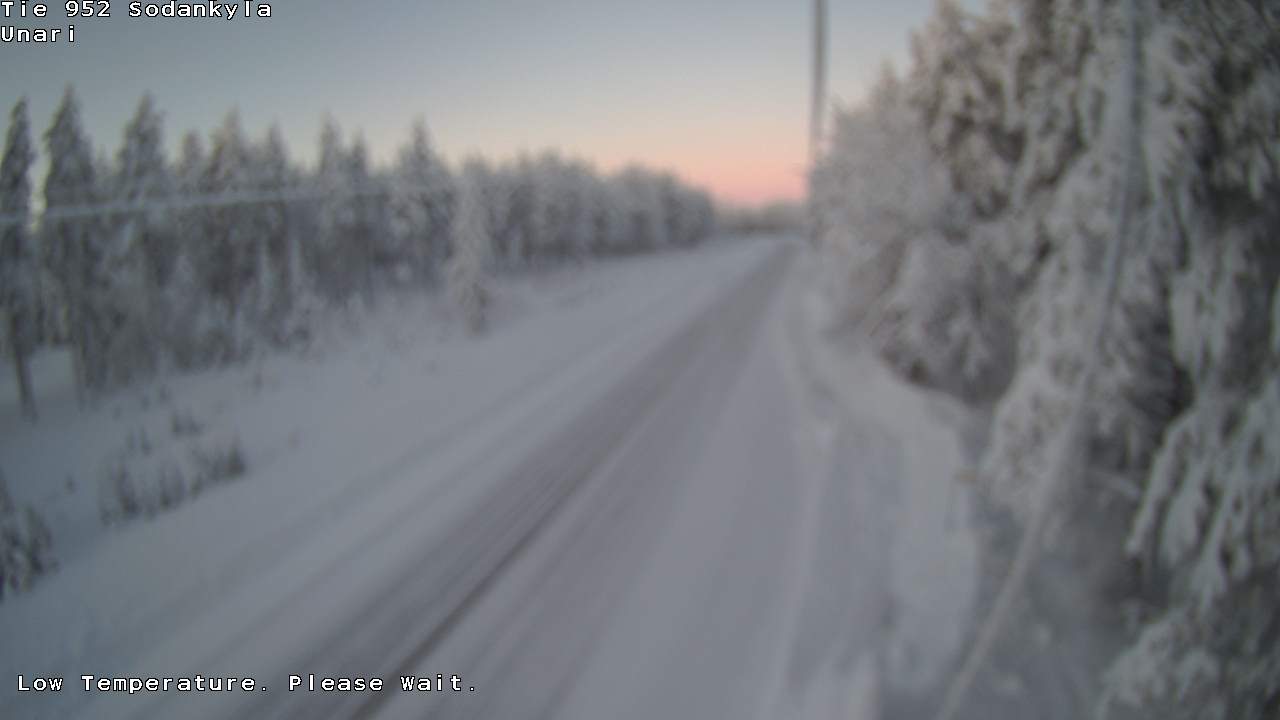 Weather Camera Image Road 952 Sodankylä, Unari, Sodankylä, Lappi