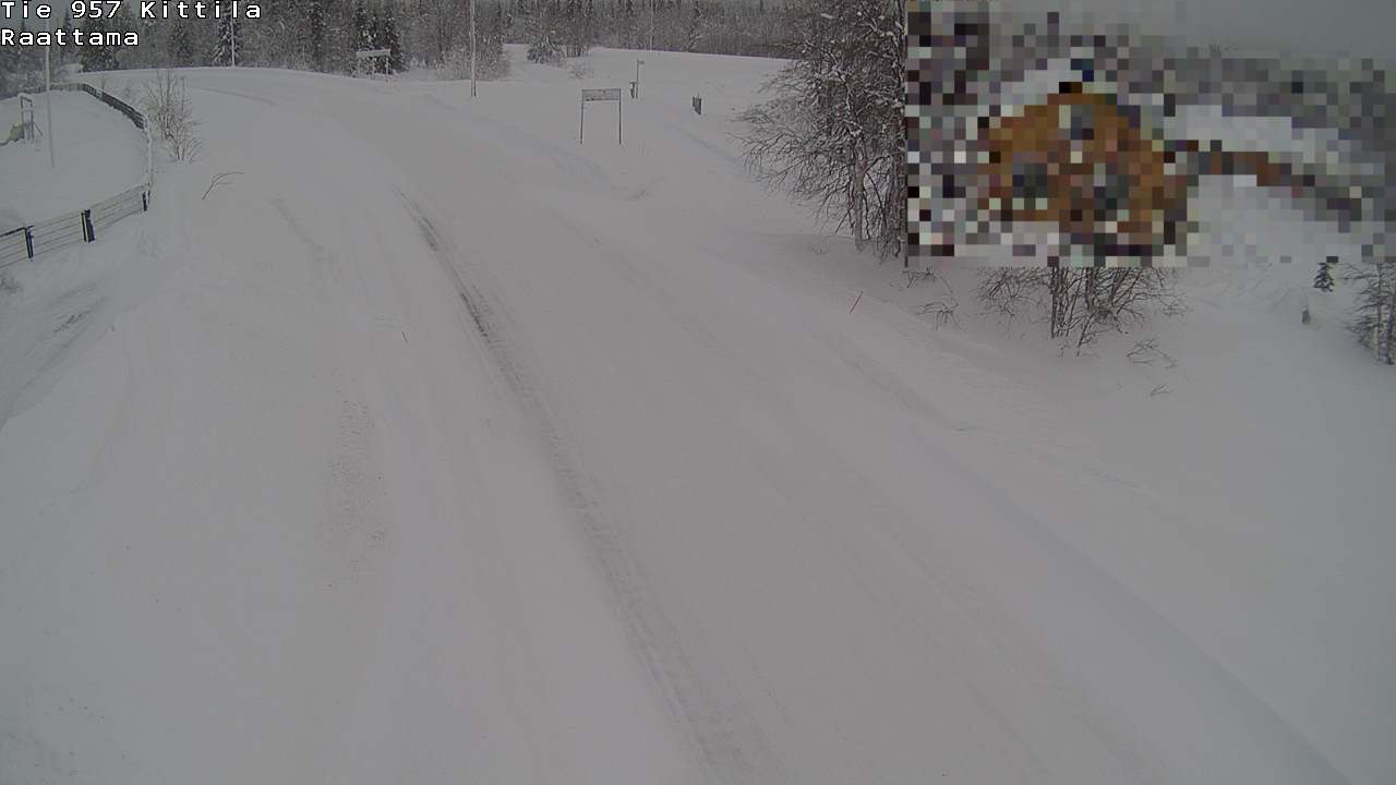 Weather Camera Image Road 957 Kittilä, Raattama, Kittilä, Lappi
