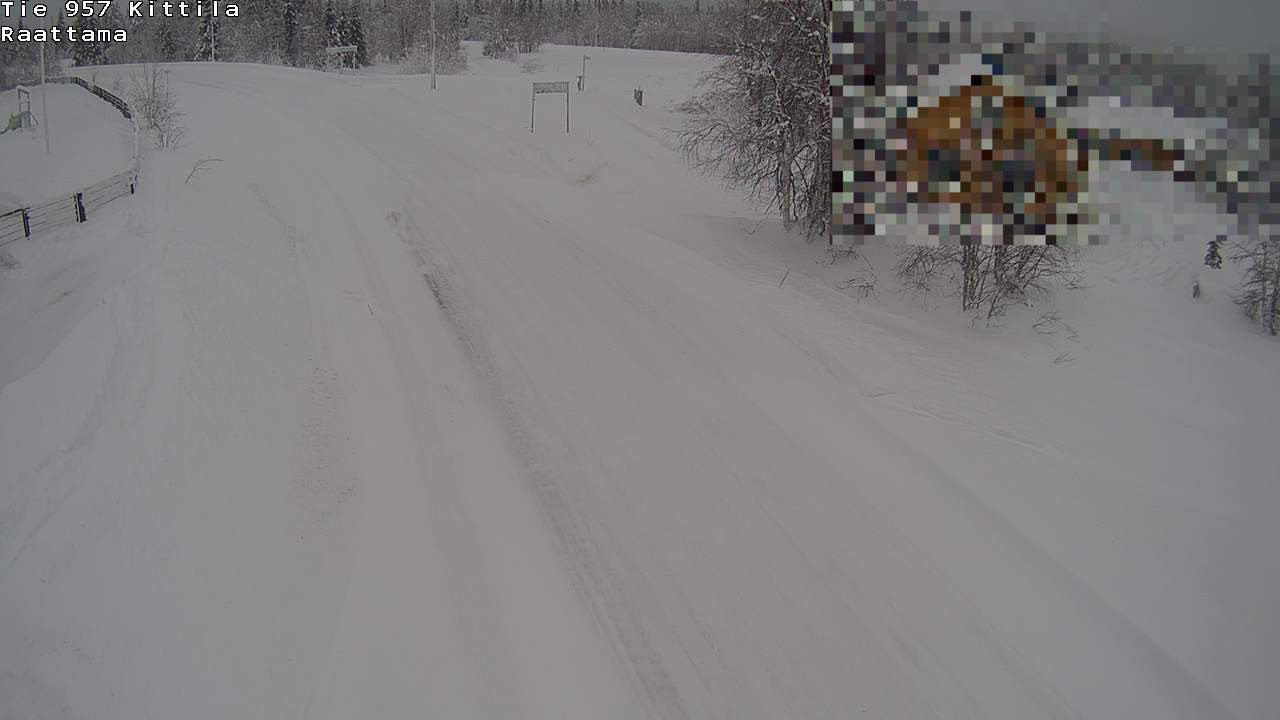 Weather Camera Image Road 957 Kittilä, Raattama, Kittilä, Lappi
