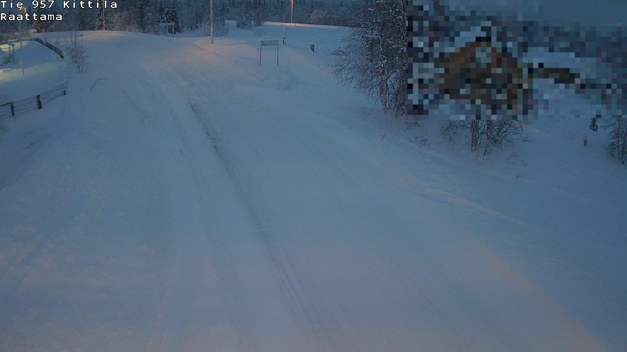 Weather Camera Image Road 957 Kittilä, Raattama, Kittilä, Lappi