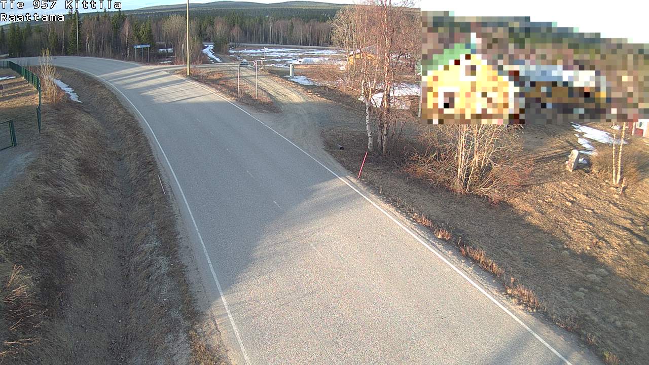Weather Camera Image Väg 957 Kittilä, Raattama, Kittilä, Lappi