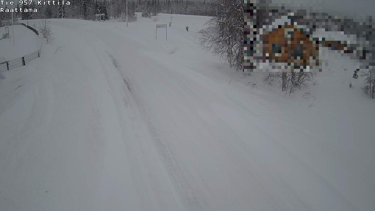 Weather Camera Image Road 957 Kittilä, Raattama, Kittilä, Lappi