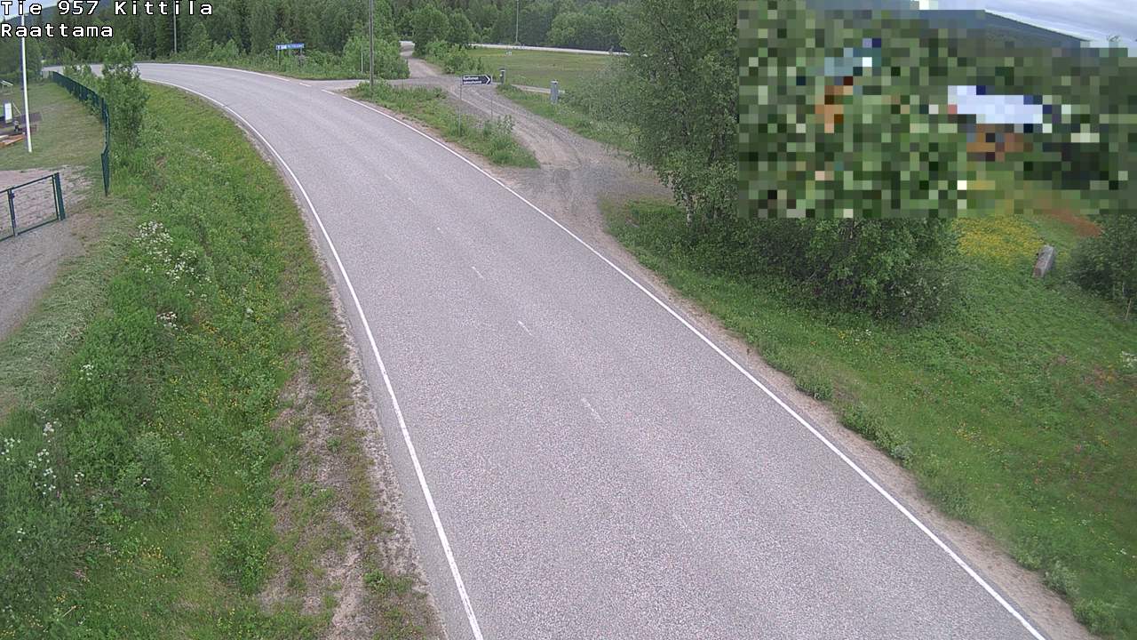 Weather Camera Image Road 957 Kittilä, Raattama, Kittilä, Lappi