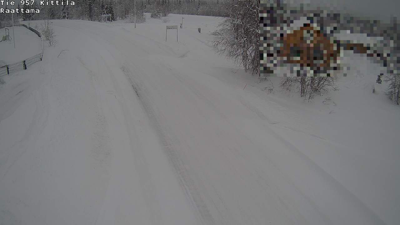 Weather Camera Image Road 957 Kittilä, Raattama, Kittilä, Lappi