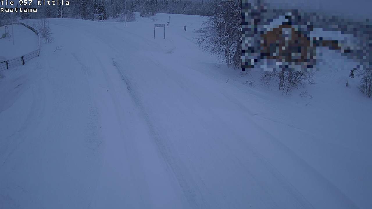 Weather Camera Image Road 957 Kittilä, Raattama, Kittilä, Lappi