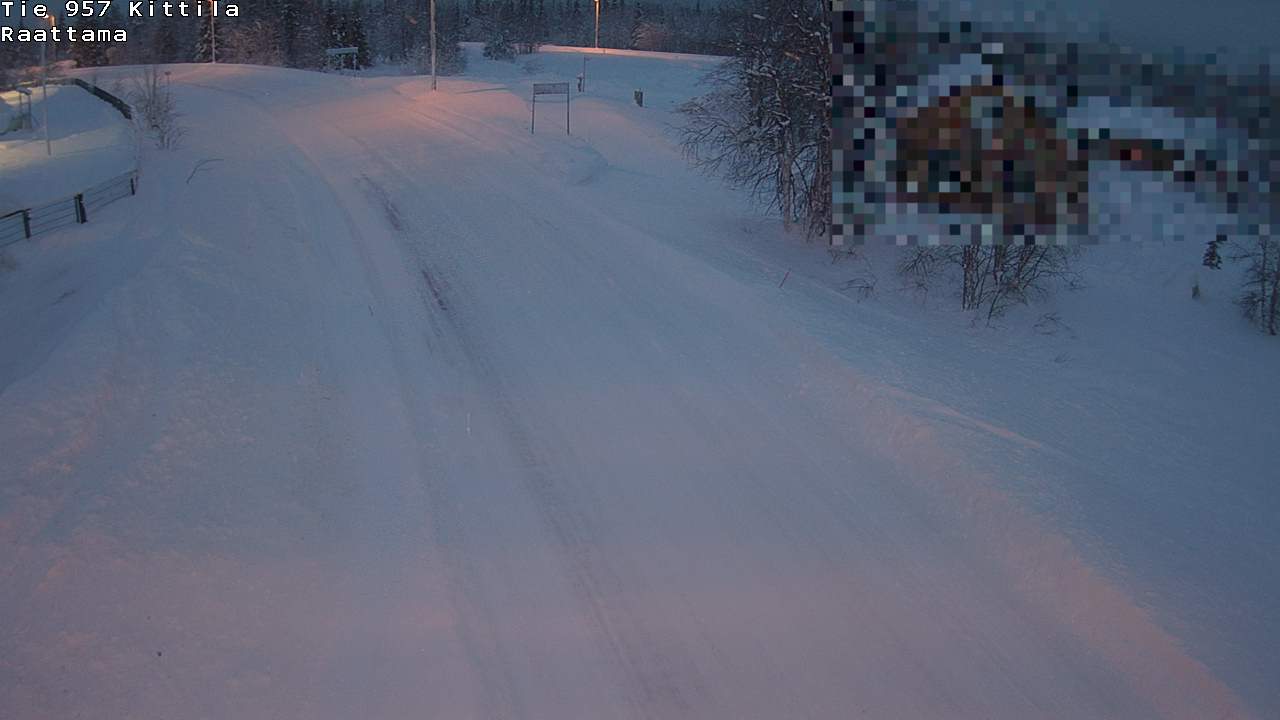 Weather Camera Image Road 957 Kittilä, Raattama, Kittilä, Lappi