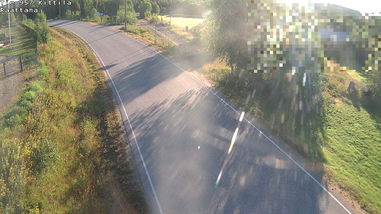 Weather Camera Image Väg 957 Kittilä, Raattama, Kittilä, Lappi