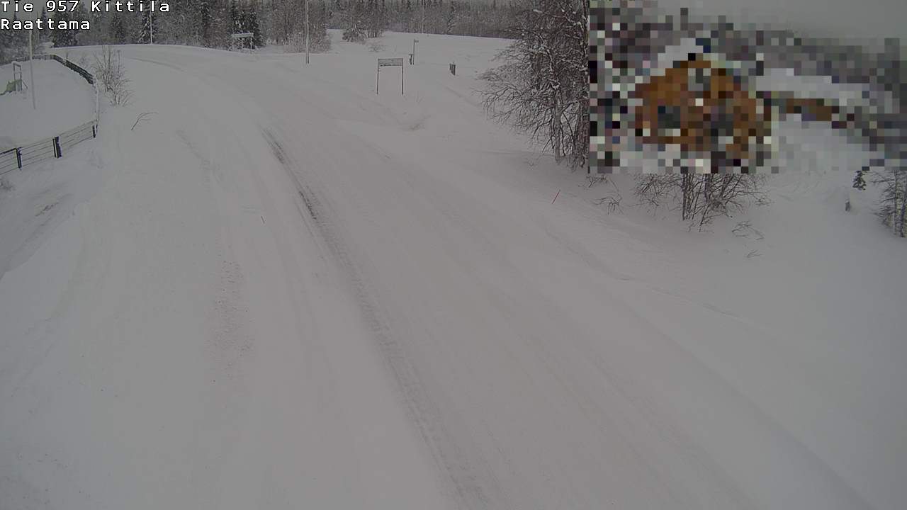 Weather Camera Image Road 957 Kittilä, Raattama, Kittilä, Lappi