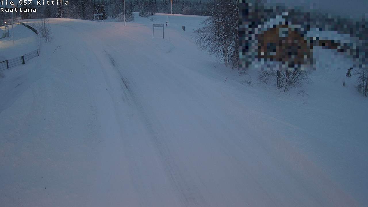 Weather Camera Image Road 957 Kittilä, Raattama, Kittilä, Lappi