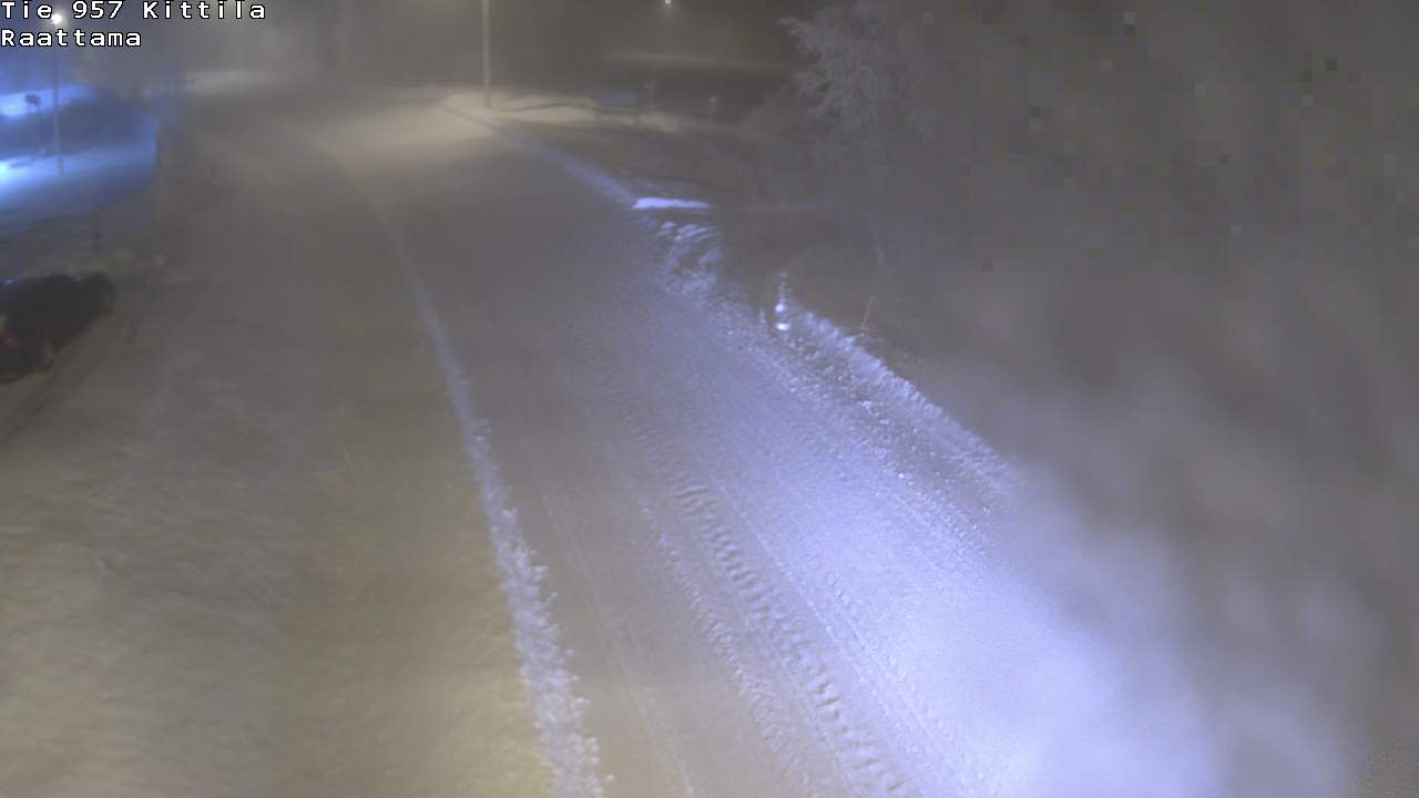 Weather Camera Image Väg 957 Kittilä, Raattama, Kittilä, Lappi