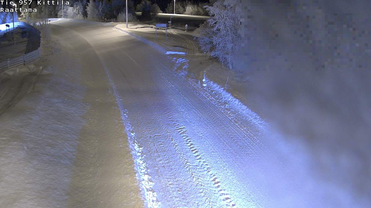 Weather Camera Image Väg 957 Kittilä, Raattama, Kittilä, Lappi