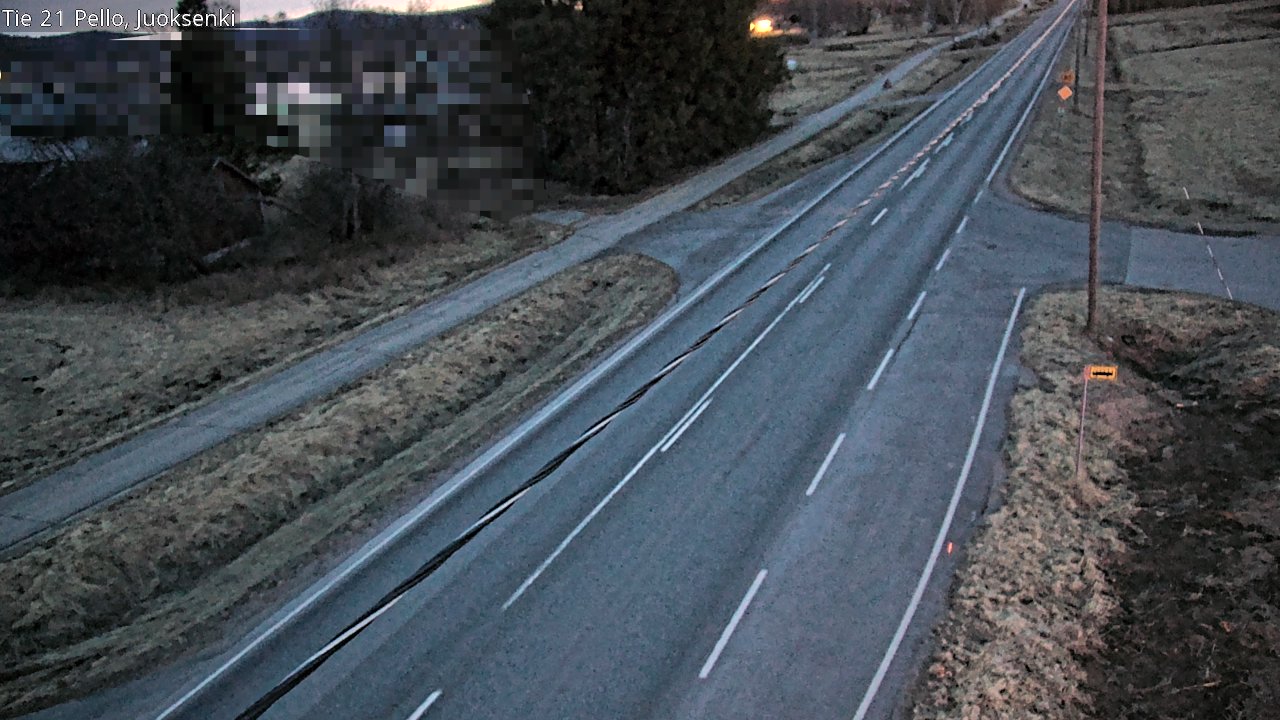 Weather Camera Image Väg 21 Pello Juoksenki, Pello, Lappi