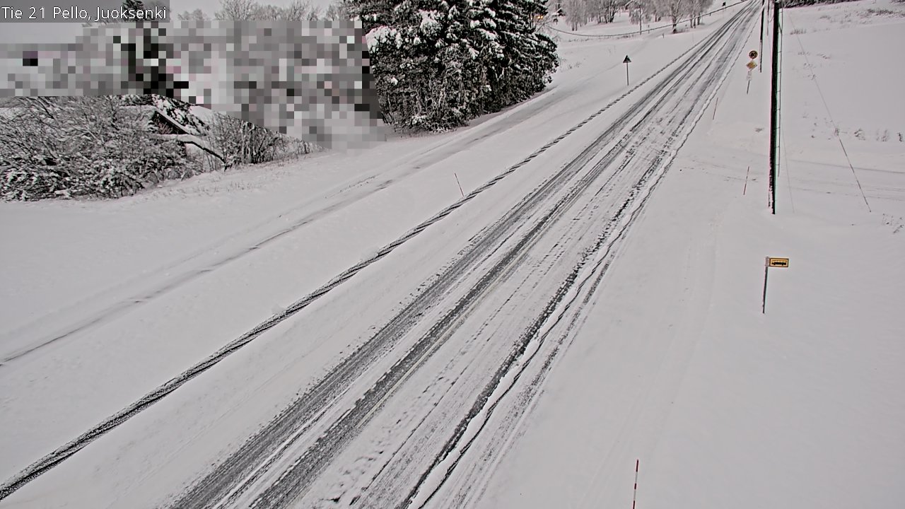Weather Camera Image Road 21 Pello Juoksenki, Pello, Lappi