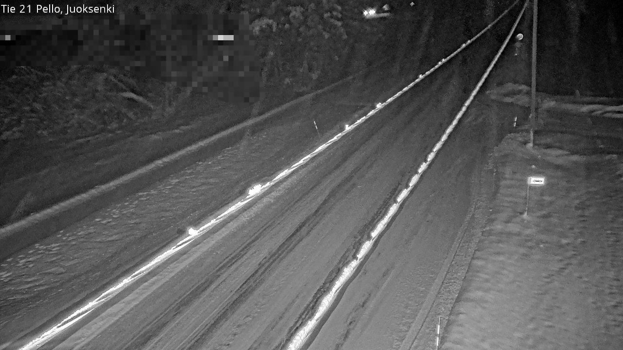 Weather Camera Image Road 21 Pello Juoksenki, Pello, Lappi