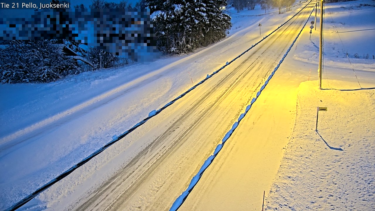 Kelikamerat Kuva Tie 21 Pello Juoksenki, Pello, Lappi