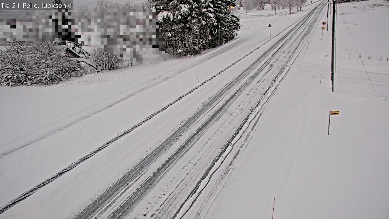 Weather Camera Image Road 21 Pello Juoksenki, Pello, Lappi