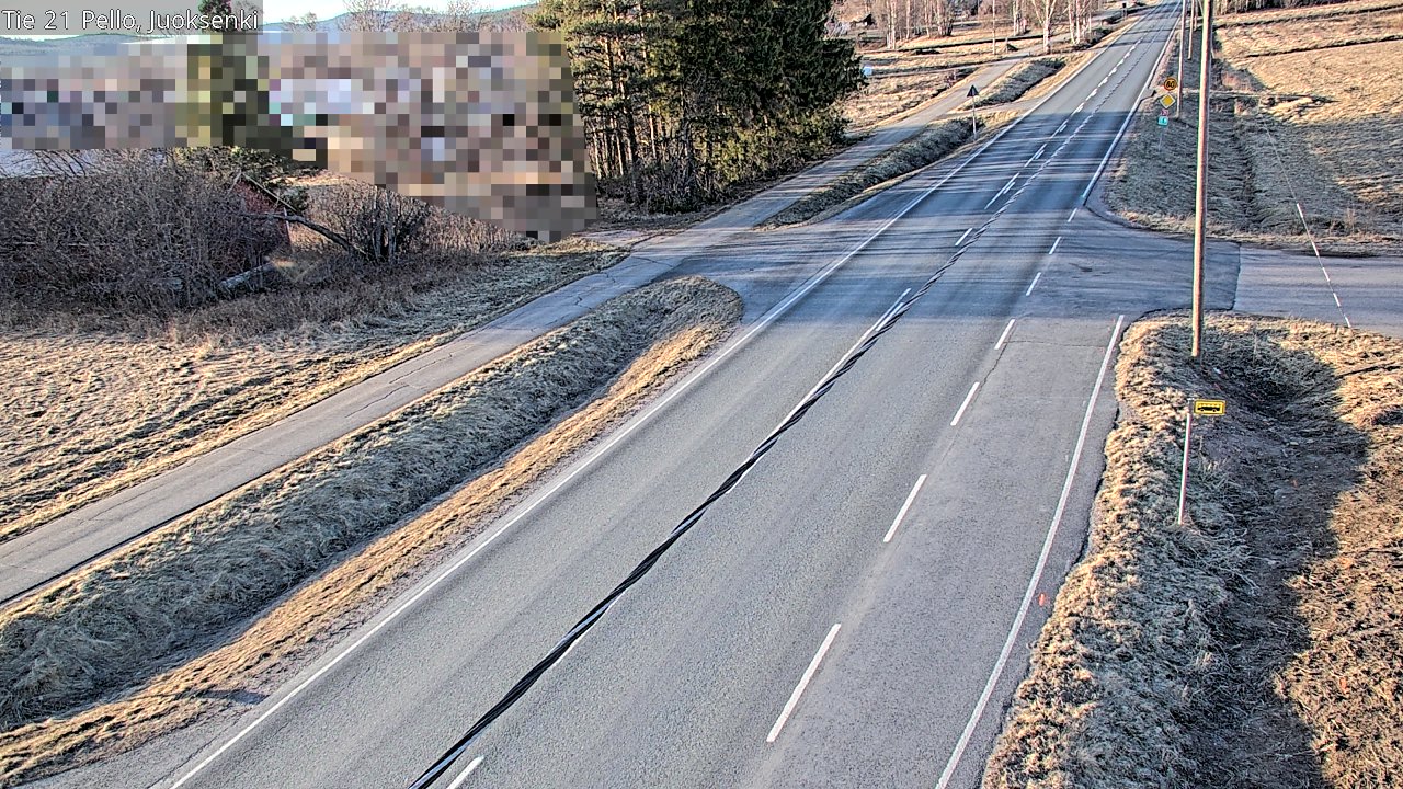 Weather Camera Image Väg 21 Pello Juoksenki, Pello, Lappi