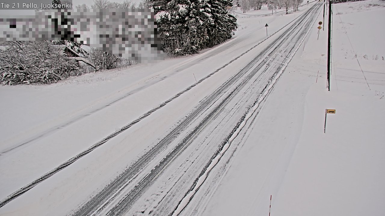 Weather Camera Image Road 21 Pello Juoksenki, Pello, Lappi