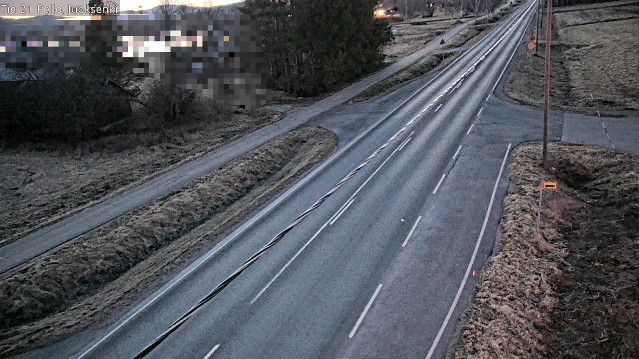 Weather Camera Image Väg 21 Pello Juoksenki, Pello, Lappi