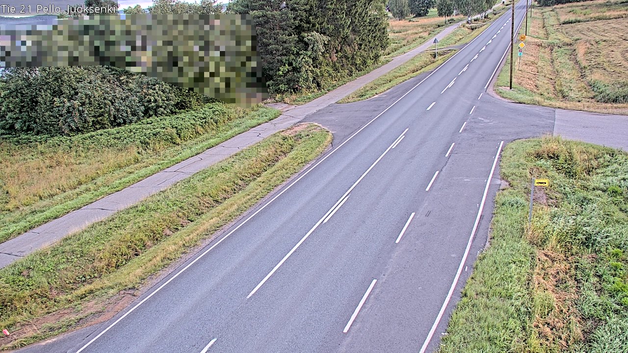 Weather Camera Image Väg 21 Pello Juoksenki, Pello, Lappi
