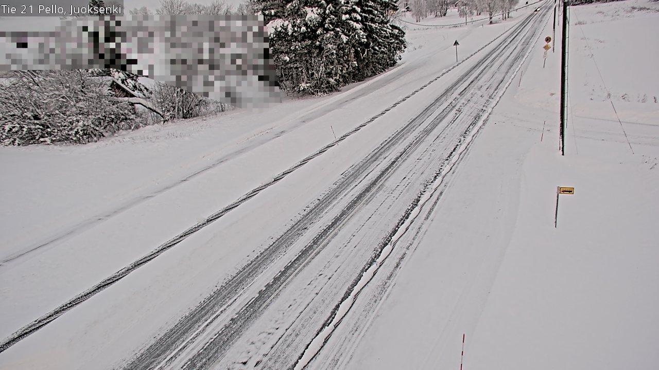 Weather Camera Image Road 21 Pello Juoksenki, Pello, Lappi