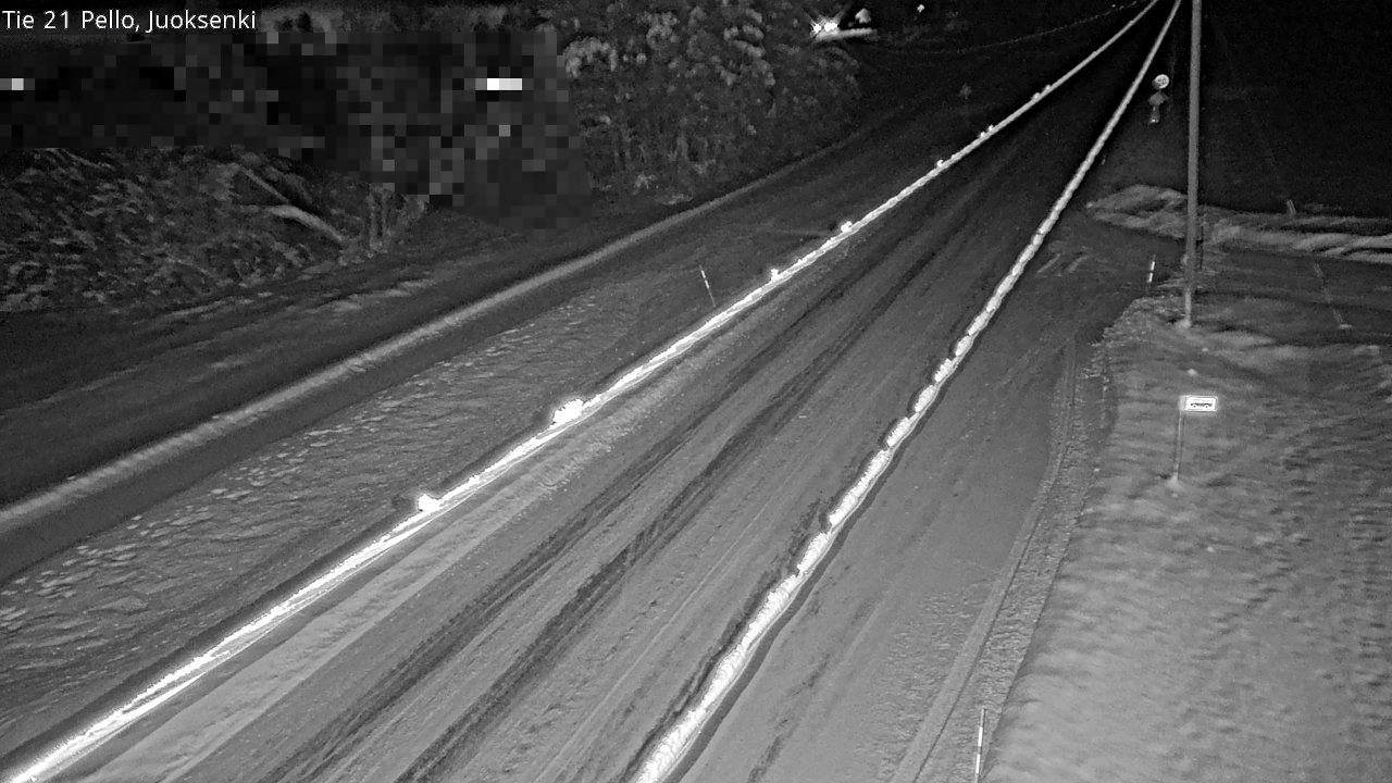 Weather Camera Image Road 21 Pello Juoksenki, Pello, Lappi