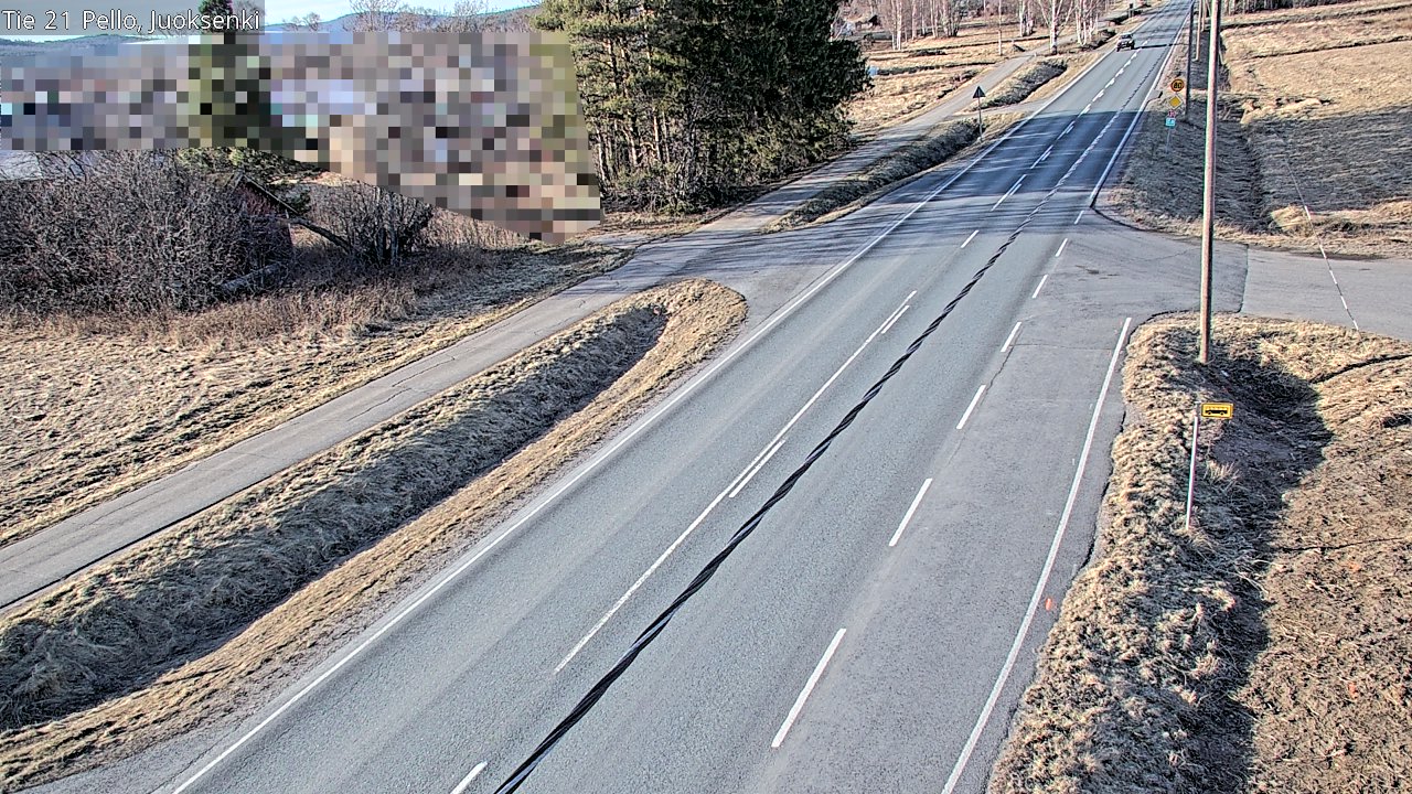 Weather Camera Image Väg 21 Pello Juoksenki, Pello, Lappi