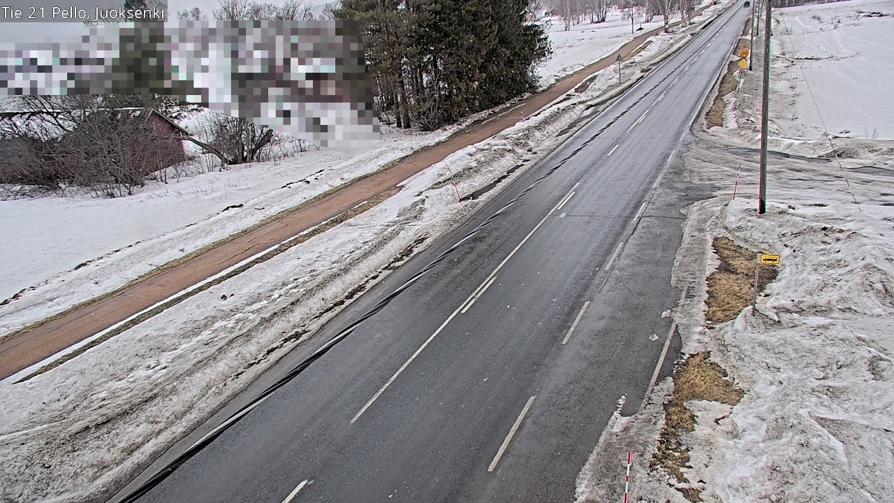 Weather Camera Image Road 21 Pello Juoksenki, Pello, Lappi