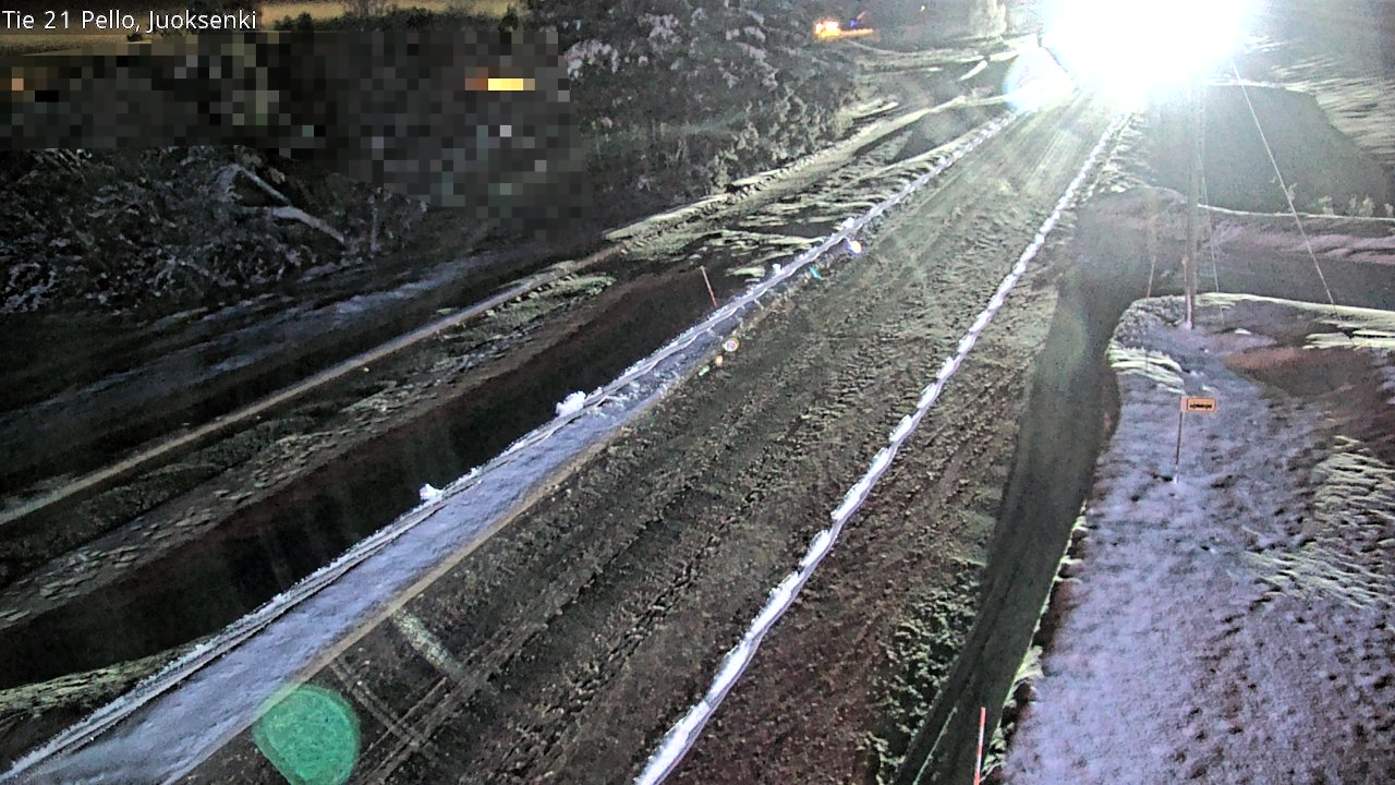 Weather Camera Image Road 21 Pello Juoksenki, Pello, Lappi