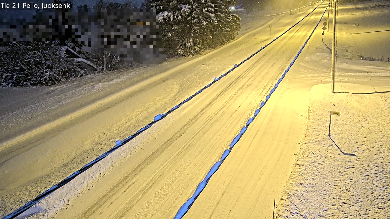 Kelikamerat Kuva Tie 21 Pello Juoksenki, Pello, Lappi