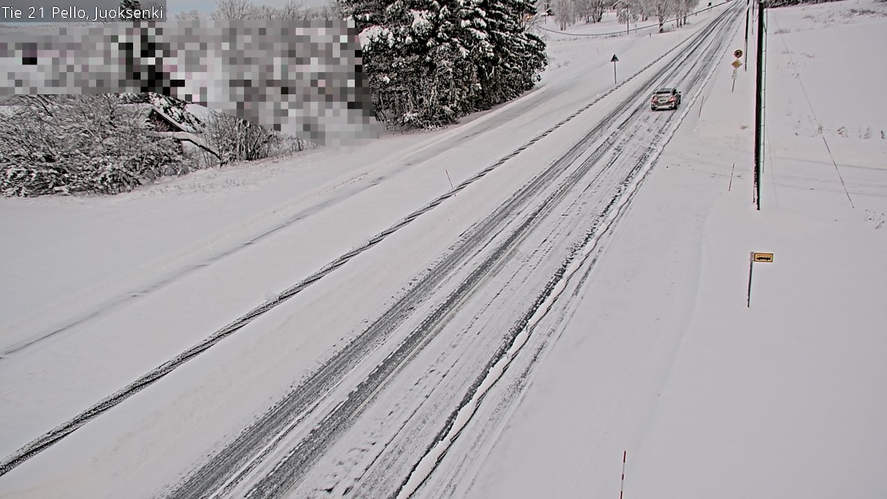 Weather Camera Image Road 21 Pello Juoksenki, Pello, Lappi