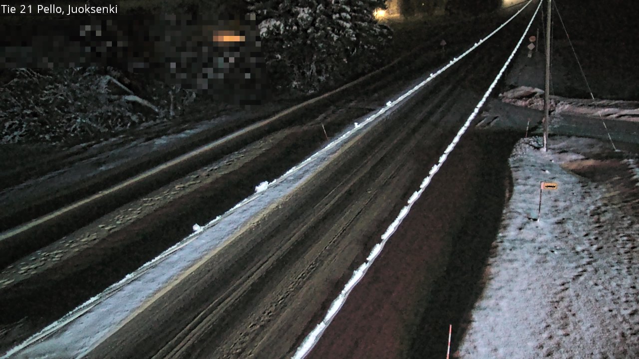 Weather Camera Image Road 21 Pello Juoksenki, Pello, Lappi